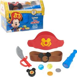 Disney Junior Mickey Mouse Funhouse Yo-Ho Pirate Trunk, Dress Up and Pretend Pla