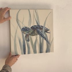 Beautiful Turtle Wall Painting