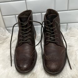 I’m RED TAPE RT COWBOY CHUKKA BOOTS ANKLE HIGH BLACK WINGTIP LACE-UP MEN'S SIZE 11