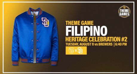 San Diego Padres Filipino Themed Jacket Presale from Game on 8/11/26 Pick Size  $95 or Best Offer!