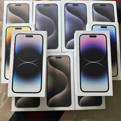 Unlocked Apple iPhone 15 pro max $1300 or iPhone 14 pro max $1200 new sealed unlocked with apple receipt I can meet you today