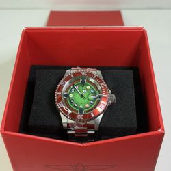 Invicta Pro Diver House of Cards Billiards 40mm 50523 Red Stainless Steel NEW