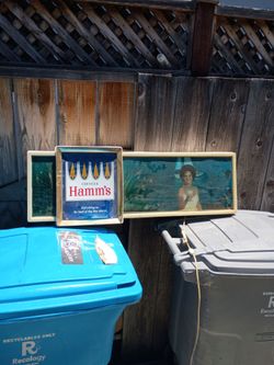 1960 original Hamm's beer sign