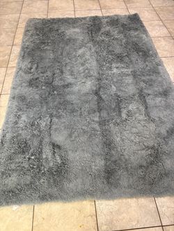 6x9 grey shaggy area rug