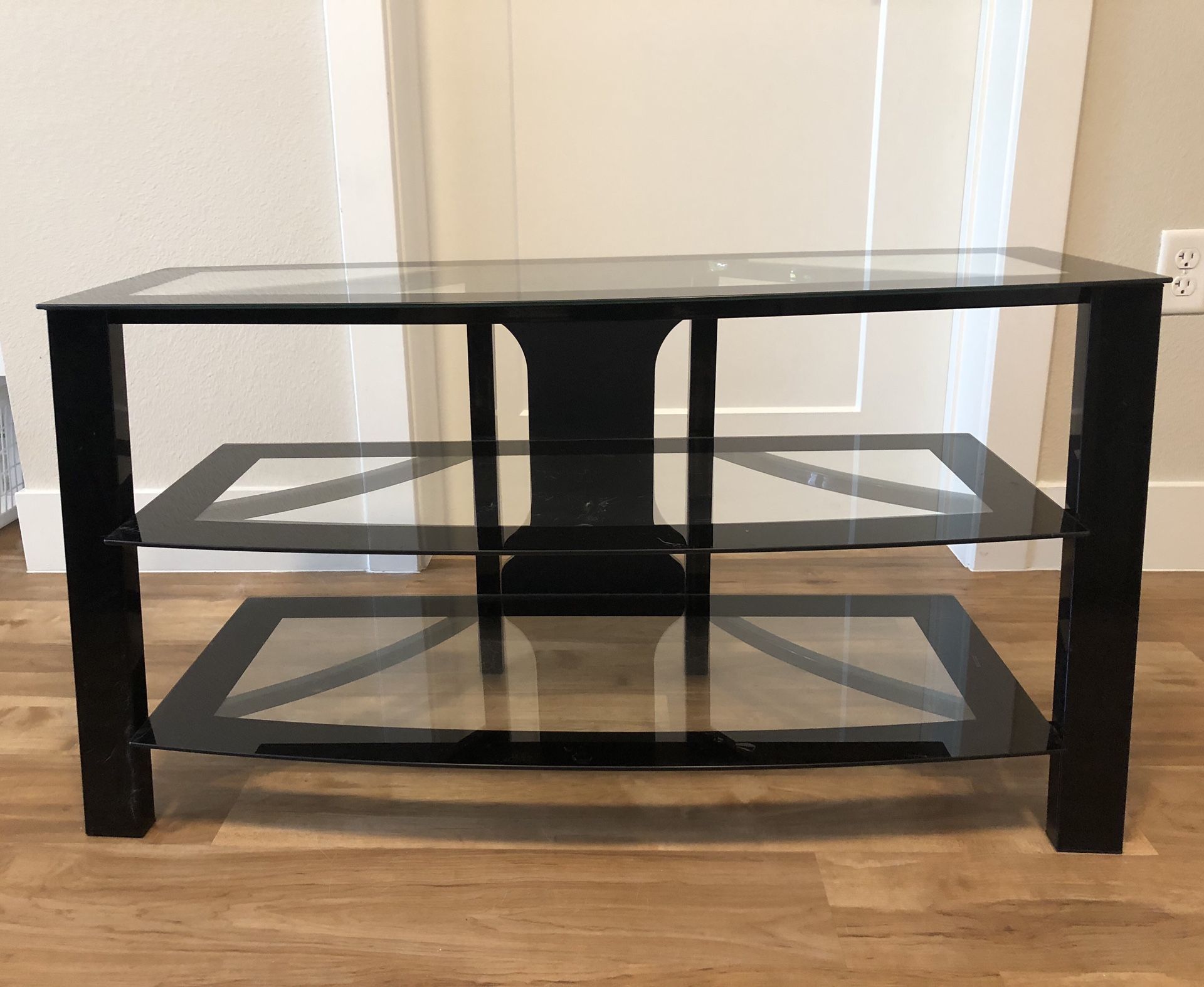 Tv glass black stand- yes this is available