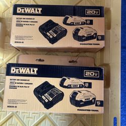 20V MAX Lithium-Ion Battery Kit with 5.0Ah and 2.0Ah Battery and Charger
