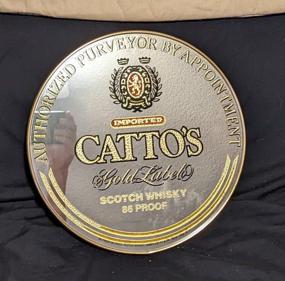 Vintage Catto's Scotch Whisky Mirror