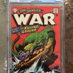 Star Spangled War Stories 134 (1967) CGC 7.5 — O/w to White Pages Kanigher 