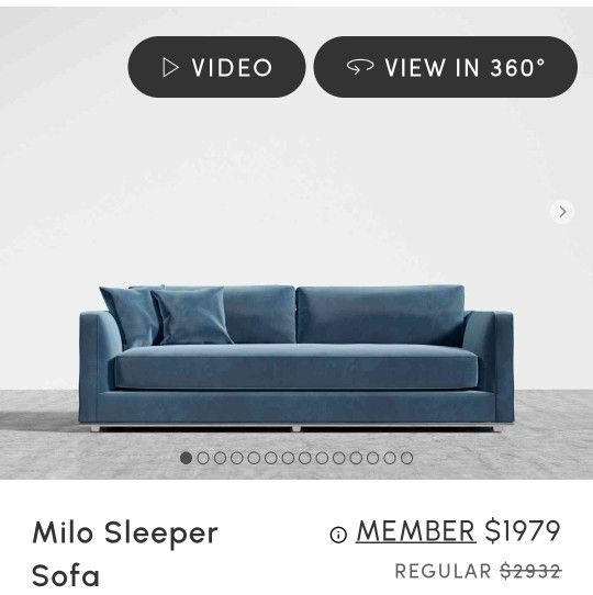 Milo Sleeper Sofa Couch By Rove Concepts