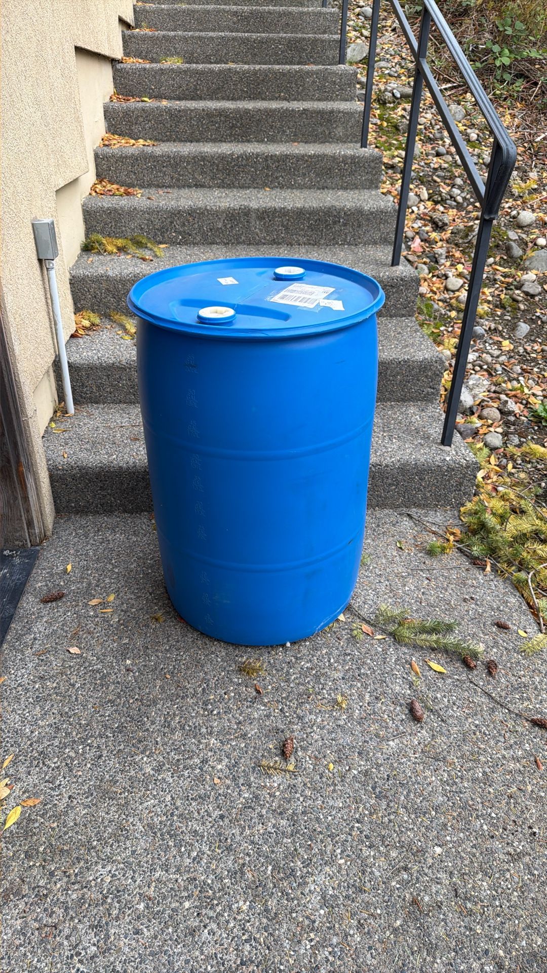 55 Gallon Water Storage Barrel
