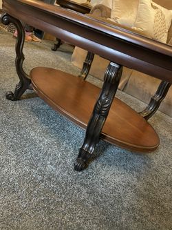 Coffee Table With Matching End Table 