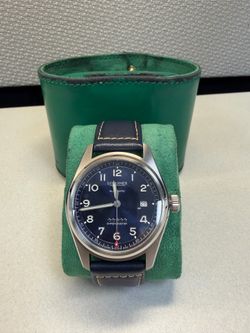 Longines Spirit 40mm Automatic Blue Dial Men’s Watch – L3.810.4 – COSC Chronometer – OEM Leather Strap