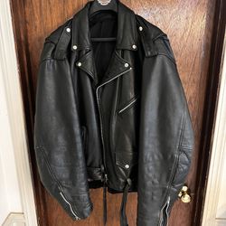 Vintage 100% Genuine Oversized Leather Jacket