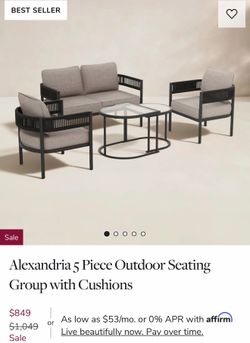 5 piece patio set - barely used