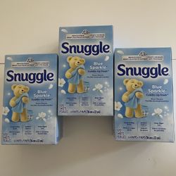 Snuggle Fabric Softener Dryer Sheets, Blue Sparkle 120ct  , (3)/$11