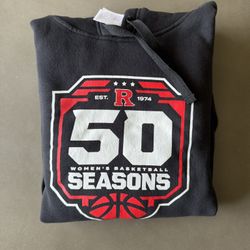 Adidas, Black Rutgers Women’s Basketball Hoodie L