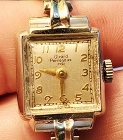 14K White Gold Rare Girard Perregaux 1791 Swiss Watch
