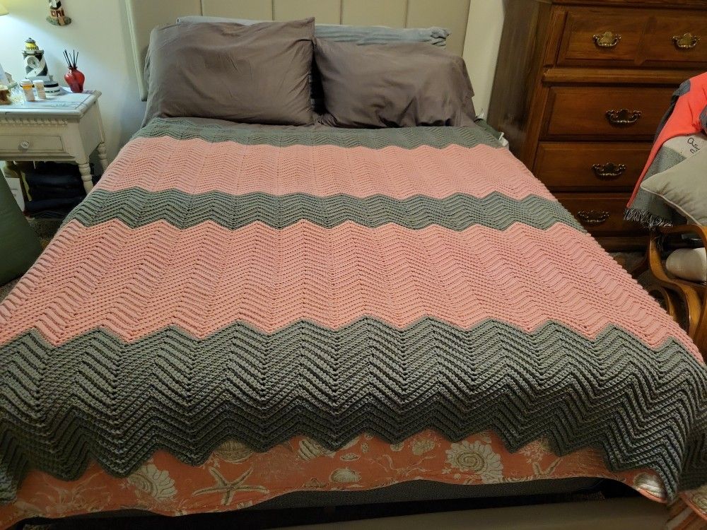 Brand New Afghan ..Just Finished Crocheting