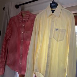 Men’s Button Down Dress Shirts, Size Small