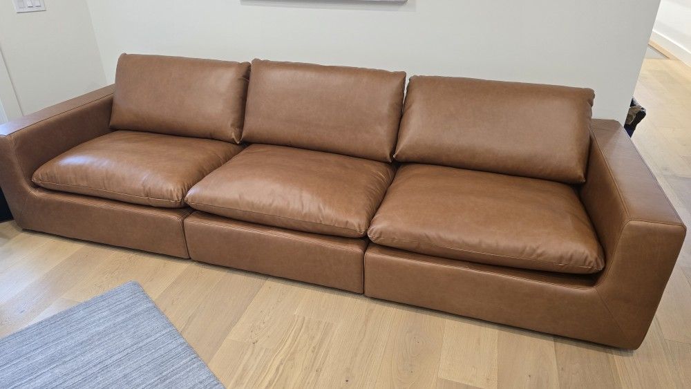 Castlery Dawson Leather Sectional Sofa – Premium Quality, Brand New WITH BOX
