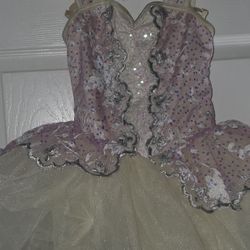 Ballerina Dance Costume Dress With Hair Accessories 