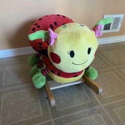 Rockabye LULU Ladybug plush Rocking chair