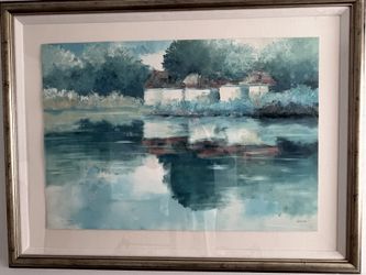 French country side reproduction of oil painting