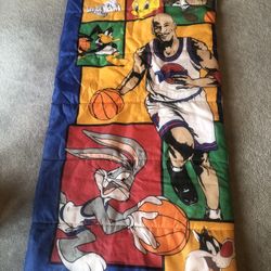 Vintage Space Jam Kids Sleeping Bag