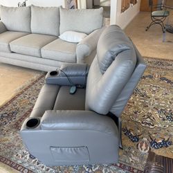Power Lift Leather Recliner