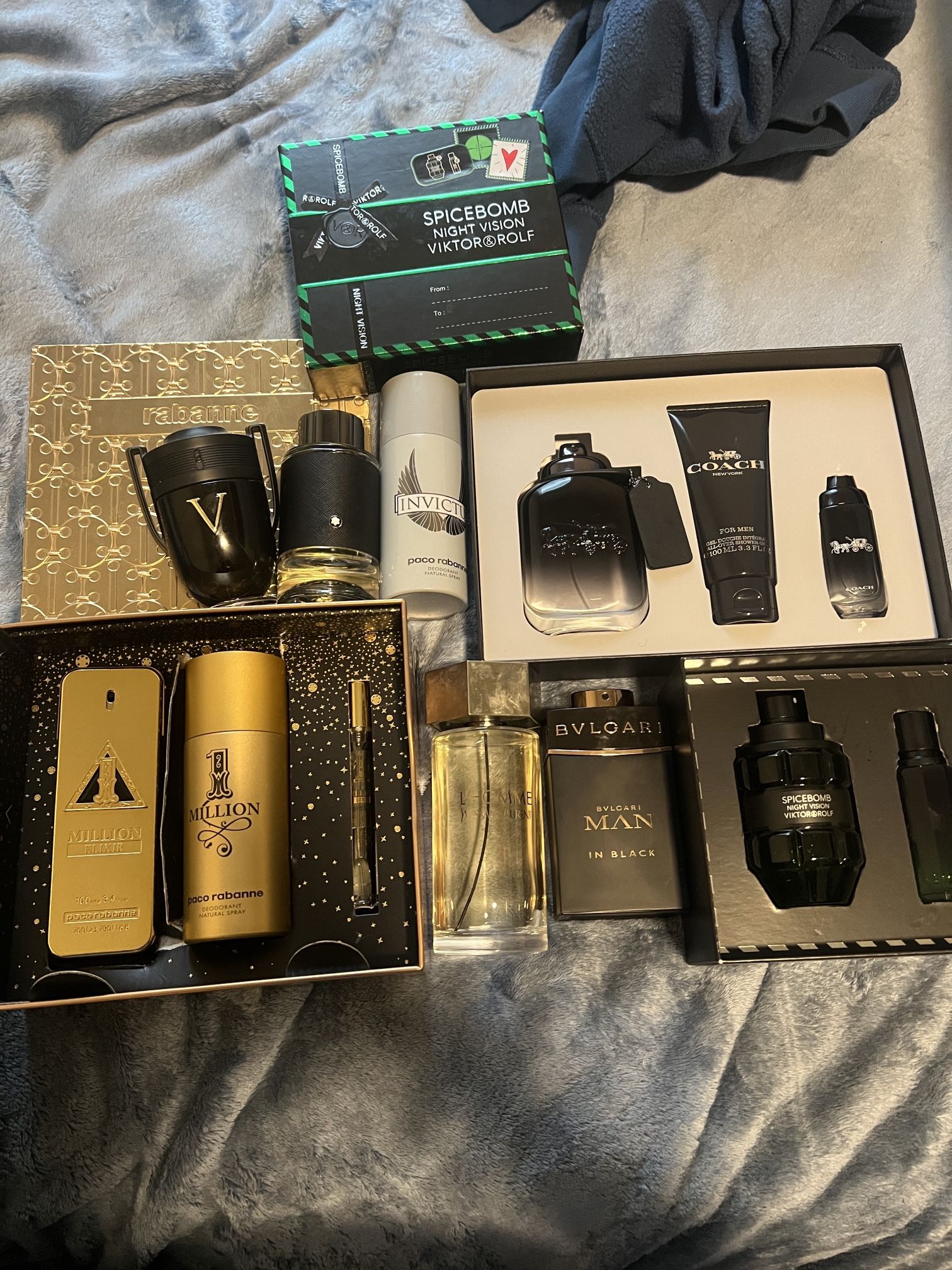 Massive Designer Cologne Bundle (Spicebomb, 1 Million, Coach, Bvlgari & More)