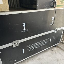 2 Large Audio/AV Music Equipment Moving Containers