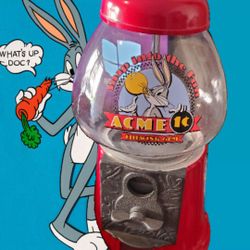 Vintage 1993 Bugs Bunny ACME Chewing Glass Gum Gumball Machine Warner Bros

