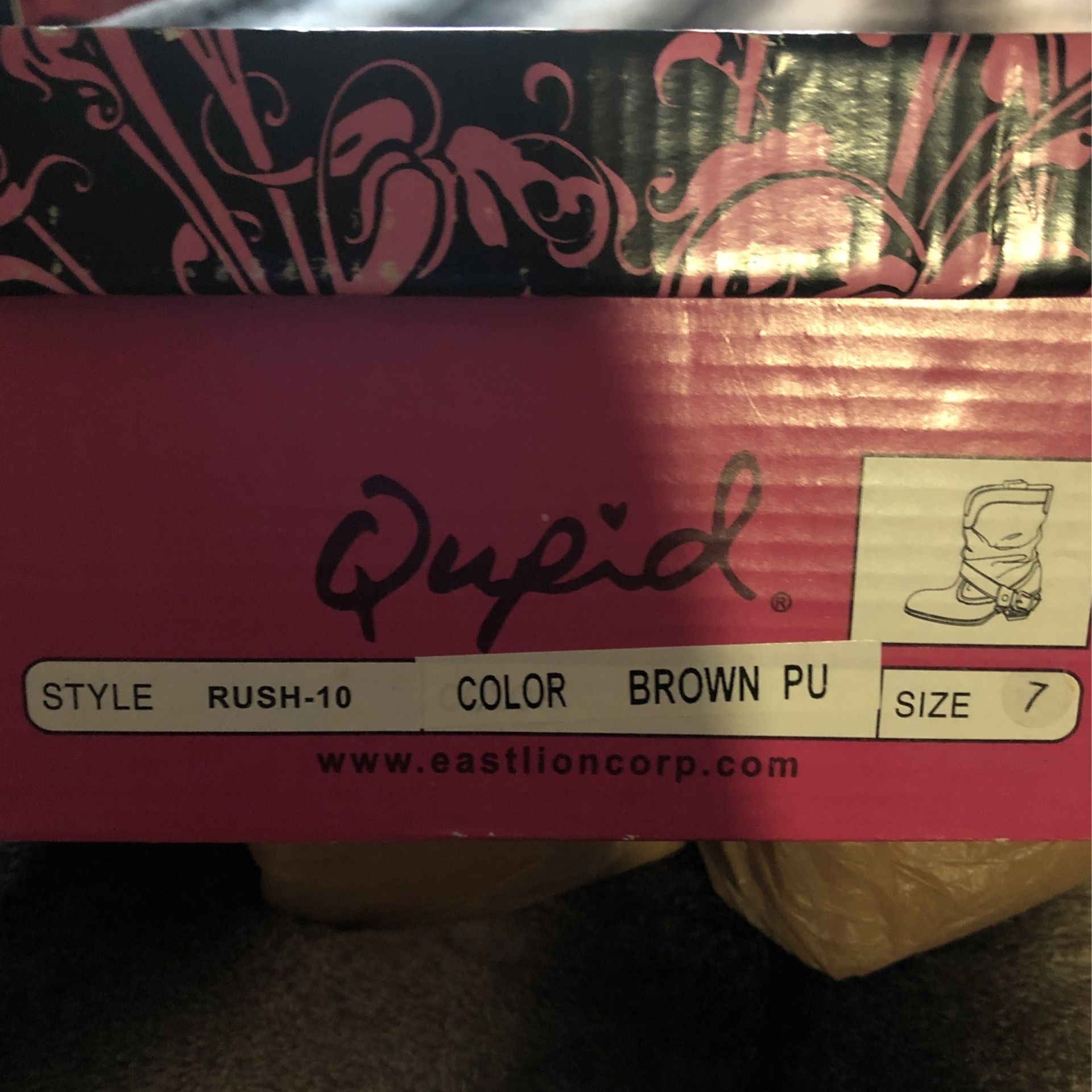 New Qupid/ Rush-10 .. Brown Cowgirl Boots Size 7