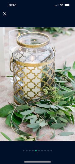 Gold Brass vases