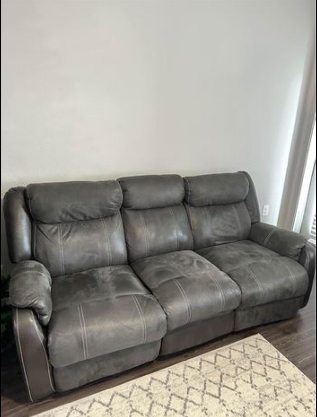 Reclining Sofa Gray