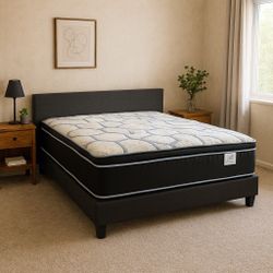 Brand New Full Size Mattress Pillow Top 14” Thick – Factory Direct! Also available in Twin, Queen & King. Ask about our Same-Day Delivery 🚚