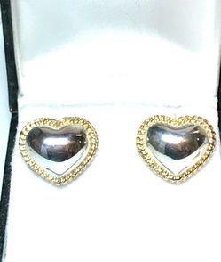 Italian Sterling Heart Earrings