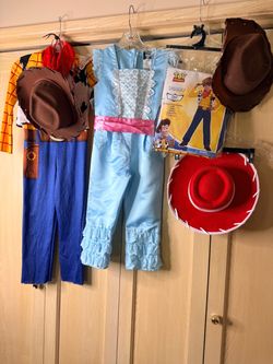 Toy Story Halloween Costume Set – Woody, Bo Peep & Jessie