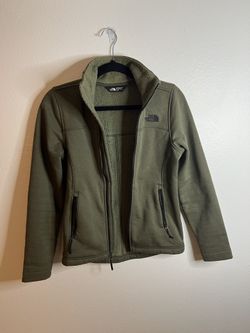 North Face Green Zip-Up Jacket