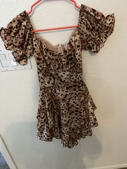 Selfie Leslie Leopard Print Dress