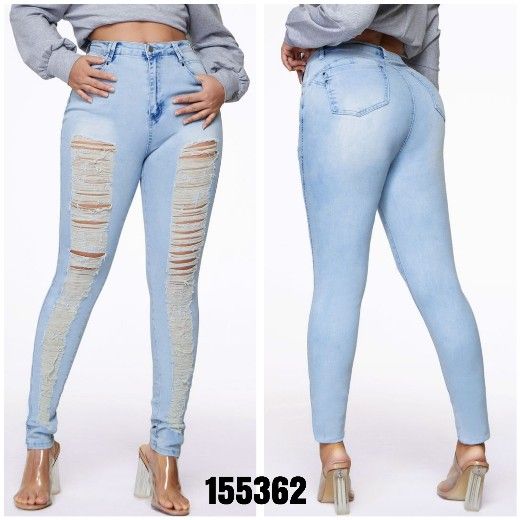  New Flamingo Distressed Skinny Jeans 