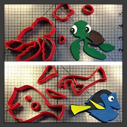 Finding Nemo: Dory & Squirt Cookie Cutters