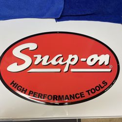 Snap On High Performance Tools Oval Metal Sign New