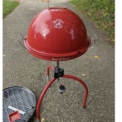 Vintage 1990 Red Devil Portable Outdoor Kitchen Grill BBQ Cooker Never Used