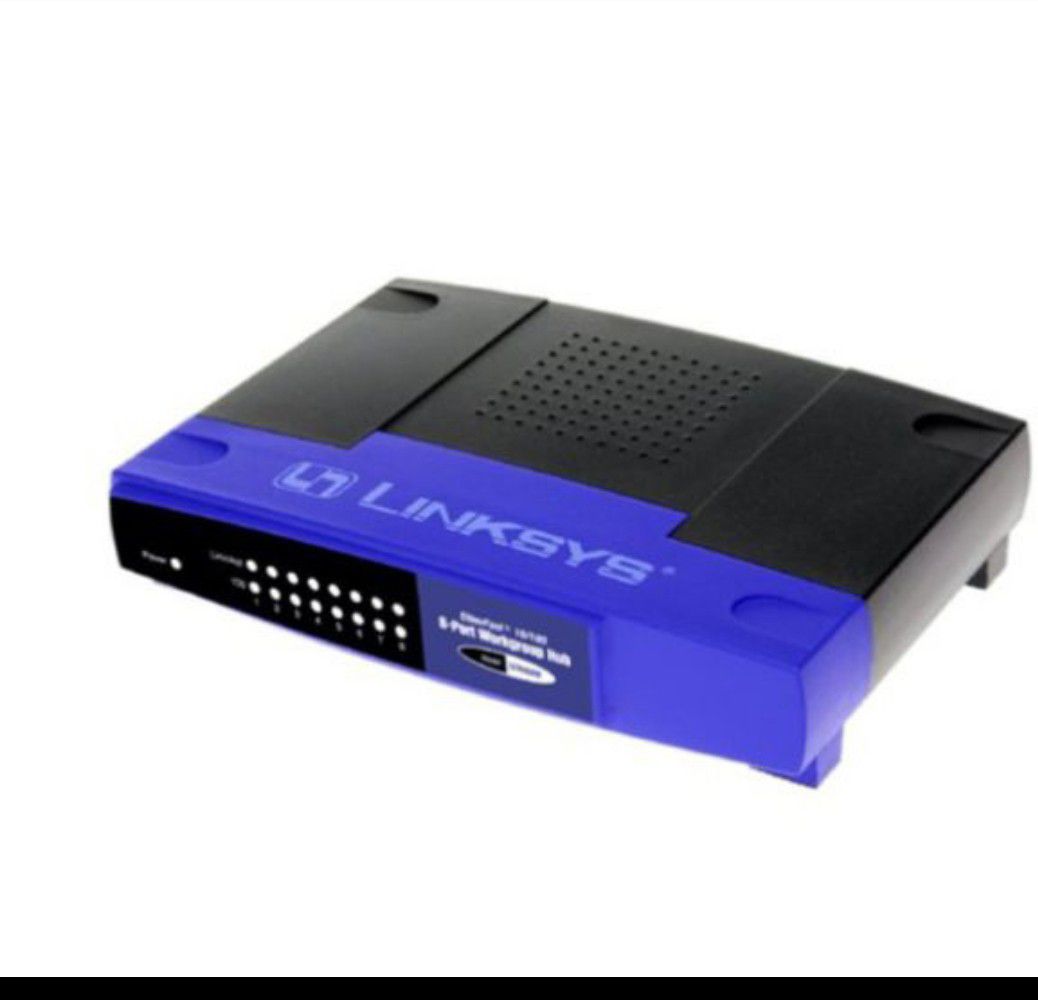 Linksys Router EtherFast® 8-Port 10/100 Auto-Sensing Hub SKU EFAH08W