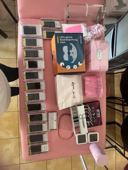 LASH EXTENSION Lash Extension Business Starter – Massage table, LED Light, Supplies & Tools