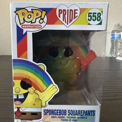 VAULTED RAINBOW Pride Spongebob Squarepants Funko Pop #558 Animation Nickelodeon
