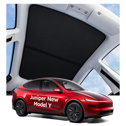 Wigoo Tesla New Model Y Juniper Accessories Sunshade Roof [Never Sag, Nano Ice-Crystal Coatings] Heat Insulation Glass Roof Sun Shade, Accessories for