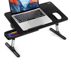 Besign LT05 Adjustable Laptop Table, Lap Desk, Portable Standing Bed Desk, Foldable Sofa Breakfast Tray, Notebook Computer Stand for Reading and Writi