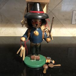STEINBACH Smoker 'Mercator' Peddler Incense Nutcracker Germany Wood Ch